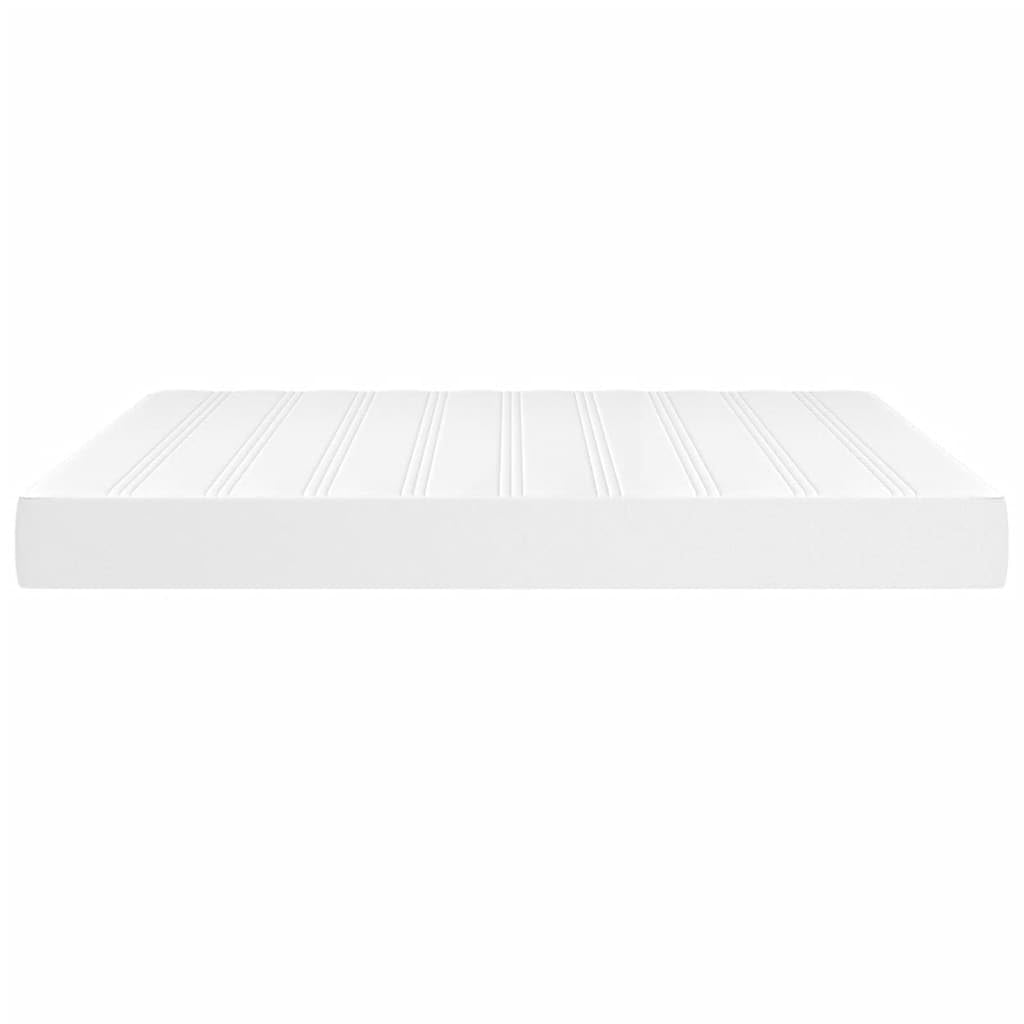 Materasso a molle insacchettate medio, bianco, 160 x 200 x 20 cm, in ecopelle, con anima in schiuma, ergonomico, traspirante, elastico puntato, per camera da letto, durezza ottimale per chi