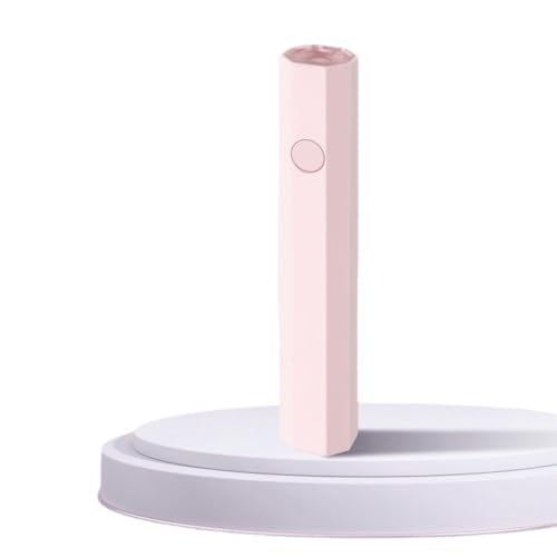PetPhindU Mini Nail Lamp for Gel Nails Handheld Light for Nails Portable LED Nail Lamp Nail Dryer for Curing Gel Polish Nail Glue Gel USB Nail Light Flashlight for Home DIY Manicure (Pink,one Size)