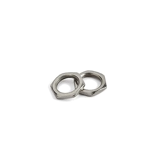 Totority 8mm Guitar Output Jack Socket Zinc Nuts for Electric Guitar Parts Fine Nut