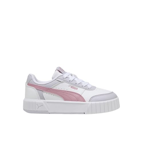 Image of PUMA Kids Girls Carina Mia Lace Up Sneakers Shoes Casual - White