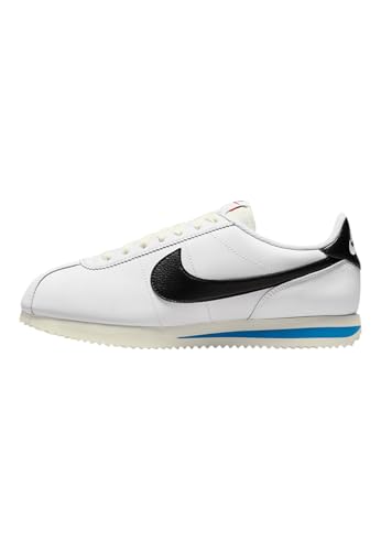 Nike Cortez Women's Shoes (DN1791-100, White/Black-Light Photo Blue-Sail) Size 5