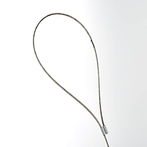 Habau 1771 Futterstation aus Edelstahl mit Kordel zum Aufhängen, Silber