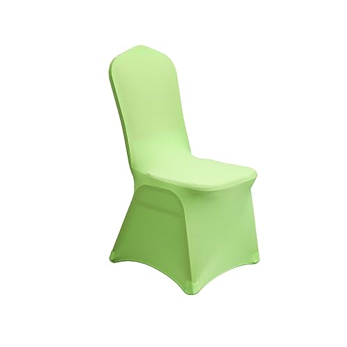 Anevous 6 fundas para sillas para bodas, lavables, modernas, extraíbles, universales, para fiestas, hoteles, restaurantes, banquetes, cumpleaños, color verde claro