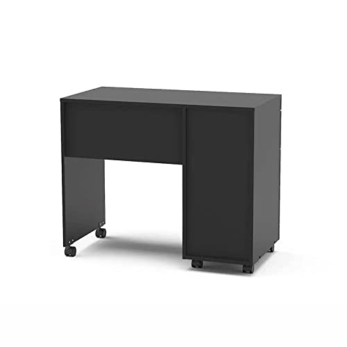 Escrivaninha Osaka 3 gavetas Preto Politorno