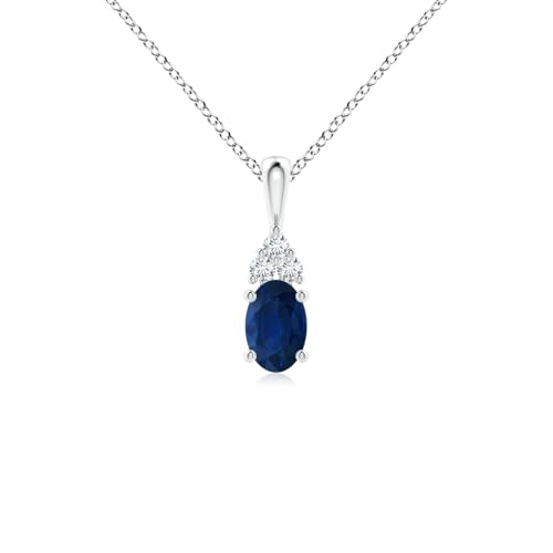 Angara Natural Blue Sapphire Solitaire...