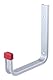 Alberts 805548 Wandhaken | wahlweise in verschiedenen Ausführungen | abgewinkelt | Aluminium | Tiefe 140 mm | Höhe 155 mm