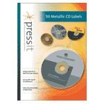 PressIT DVD/CD Label Packs - CD Metallic (50)