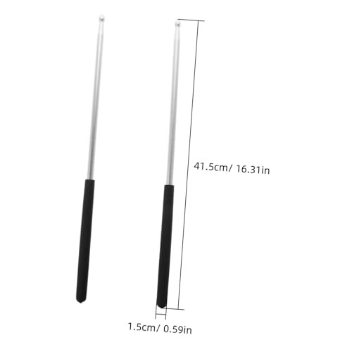 Par de baquetas de aleación de aluminio para batería miniatura 2