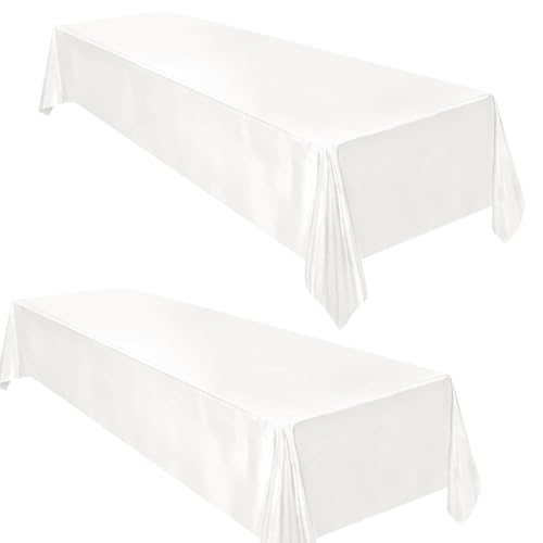 Nappe en toile cirée rectangulaire blanche imperméable résistante