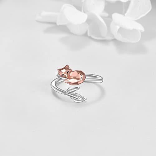 Animal Rings 925 Sterling Silver Adjustable Cute Animal Ring Jewelry Anniversary Promise Romantic Gifts for Her Teen Girl4