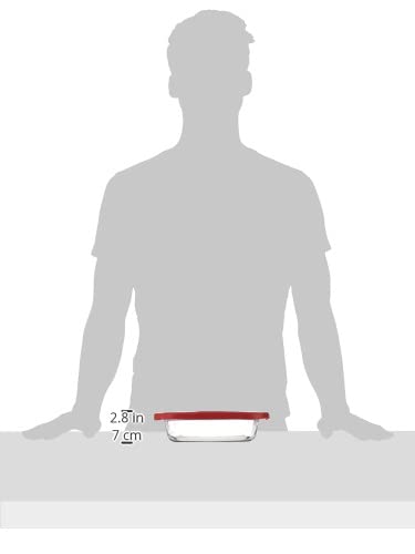 Anchor Hocking 8-Inchsquare Glass Baking Dish With Truefit Cherry Lid - #TOP3