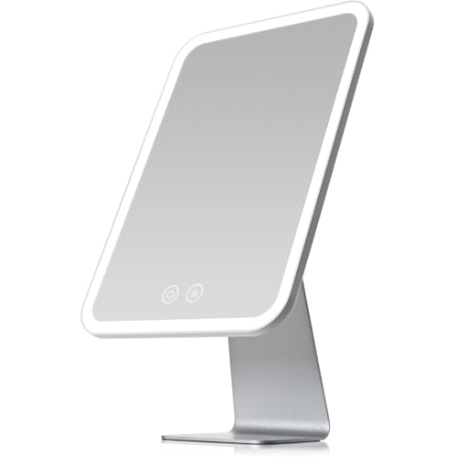 Espejo de Maquillaje Rectangular con Luz LED NEZZOE miniatura 1