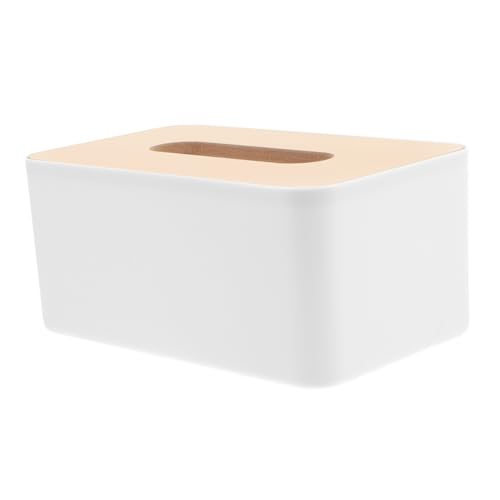 SOLUSTRE Wood Plastic Tissue Box Cover Rectangular Napkin Storage Holders for Home