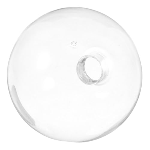 COLLBATH Pantalla Lámpara Redonda de Vidrio Roscada Transparente para Luz Techo y Ventilador Difusor Uniforme para Uso Doméstico y Comercial