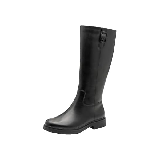 Tamaris Comfort bottes femme avec stretch hauteur genou, Black, 41 EU
