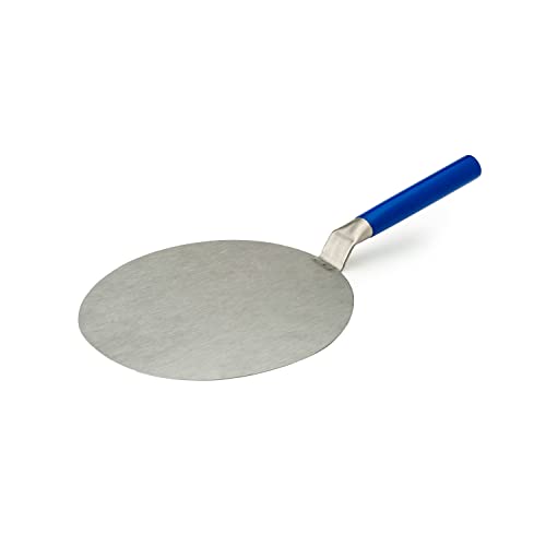 Image of KMW High-Performance Stainless Steel Round Pizza Spade with Vinyl Handle | with Enhanced Durability | Efficient Build (Total Length- 44 cm, Dia- 25.5 cm)
