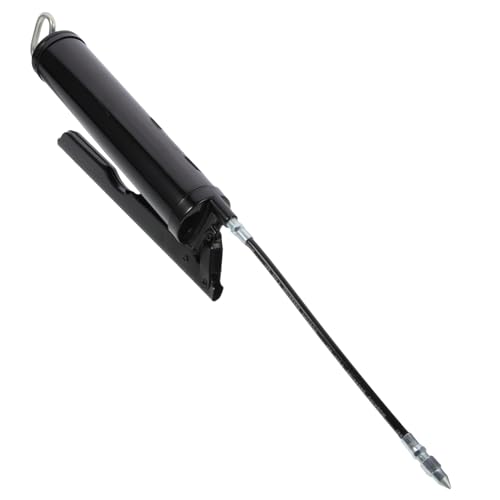 Pompe à graisse à levier 400cc haute pression SOLUSTRE en acier noir pour lubrification manuelle
