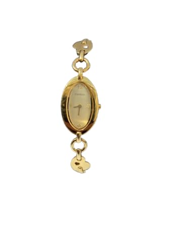 Montre-bracelet Fontenay à maillons cœur, l'élégance d'un bijou intemporel pour femme