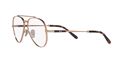 Image of Ray-Ban unisex-adult Rx8225v Aviator Titanium Pilot Prescription Eyewear Frames