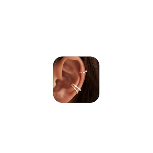 Ear Cuffs Non Piercing Christmas Stocking Stuffers Ear Cuff Earrings for Women Gifts Trendy Stuff Clip on Cartilage Earrings Stacks Fake Earrings Jewelry Gifts