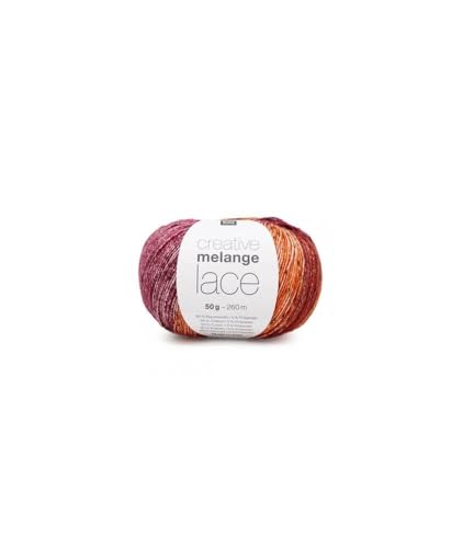 Rico creative Melange Lace FB. 03, bezauberndes Lace filati in cotone, con Sfumatura di colore