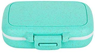 Portable 3 Slots Seal Folding Pill Cases Jewelry Candy Storage Box Vitamin Medicine Pill Box Case Container Wheat stalks