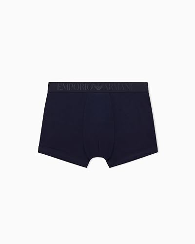 Emporio Armani Boxer élastique Basique pour Homme, Bleu, L