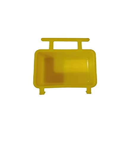 Taiyo Pluss Discovery Bird Food Feeder, Size: (3.2X1.2X2.2 Inches), Suitable for Lovebirds, Budgies, Finches (Color: Yellow) Pack of 6