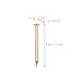 200 Pcs Brass Nails 3×12mm Tool Copper Fixing Home Metal Furniture
