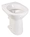 Produktbild aquaSu® Stand WC +6 cm, Erhöhtes WC +6 cm, Bodenstehende Toilette, Erhöhtes WC, Für große Menschen und für Senioren, Geruchsarmer Tiefspüler, Abgang waagerecht, Weiß, Klo, 02583 6