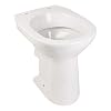 ‘aquaSu® Stand-WC +6 cm | Erhöhtes WC +6 cm | Bodenstehende Toilette | Erhöhtes WC | Für große Menschen und für Senioren | Geruchsarmer Tiefspüler | Abgang waagerecht | Weiß | Klo | 02583 6