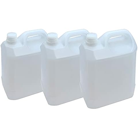 Set de 3 Garrafas de Plástico Alimentario, Bidones de Agua, Tanque Agua, Jarra con plástico 5 litros 26 x 19 x 14 cm Cover