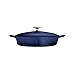 Tramontina Bestow Enameled Cast Iron Braiser Pan with Lid, 4-quart, Blue