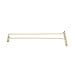 Winco GH-16 Brass Plated 16" Ceiling Mount Wire Glass Hanger-GH-16