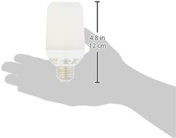 Amazon Basics LED Bulb, Simulates Moving Flame, Suitable for Enclosed Fixtures - 2-Pack