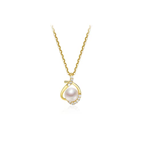 Collier de Perle S925 chaîne et pendentif d'eau fraîche pour sublimer vos tenues quotidiennes
