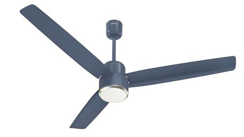 Havells FAB BLDC Underlight 1200 mm Ceiling Fan| 5 Star| Upto 65% Saving| Air Delivery: 235 cmm|Low Wattage: 30W| Low Noise|4 Speed Mode| 380 RPM| 2 Years Manufacturer Warranty (Denim Blue)