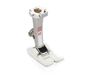 Pied zigzag Bernina n° 52 glissant 5 mm pour tissus difficiles