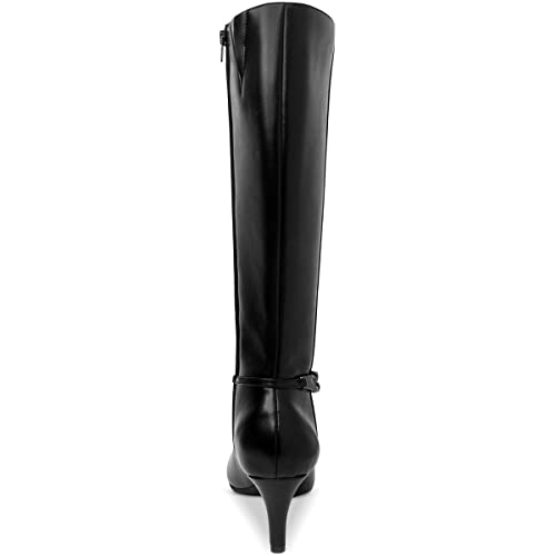 Karen Scott Womens Hanna Faux Leather Tall Mid-Calf Boots4