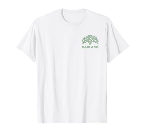 Oakland California Oak Tree Symbol City Logo Green Style T-Shirt