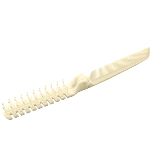 Cepillo de pelo de viaje portátil, beige miniatura 3