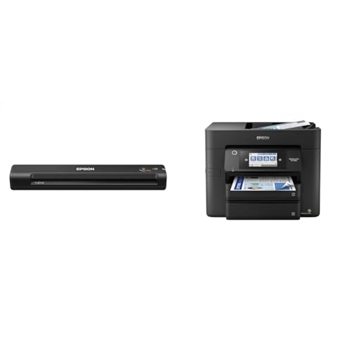 Epson Workforce ES-50 Portable Sheet-Fed Document Scanner for PC and Mac & Workforce Pro WF-4830 Wireless All-in-One Printer with Auto 2-Sided Print, Copy - image 1