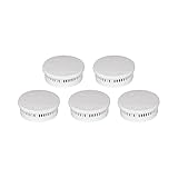 ABUS Rauchmelder RWM150 5er Set - langlebige 10-Jahres-Batterie - für Wohnräume und VdS geprüft nach DIN EN 14604 - 85 dB lauter Alarm - Weiß