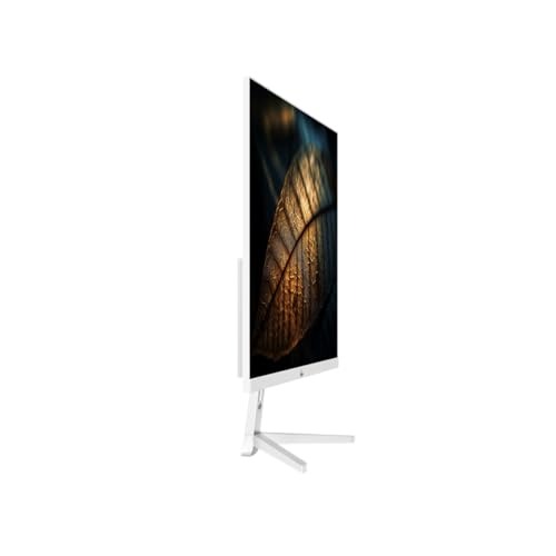 Image of FINGERS Satin-2722 LED Monitor (27 Screen Size, 1920 x 1080 IPS FHD Resolution, Low Power Consumption, Anti-Glare Screen Display, HD Interface + VGA)-White