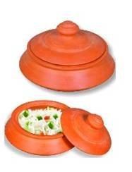 Clay Biryani Pot/Clay Biryani Handi Make your food taste better (2 Liter)