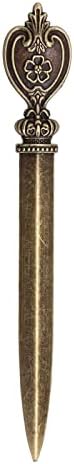 Cyrank Office Letter Opener, Retro Envelope Opener Zinc Alloy Mail Letter Opener Vintage Metal Plated Envelope Opener Ornamental Letter Opening Tool (#3)