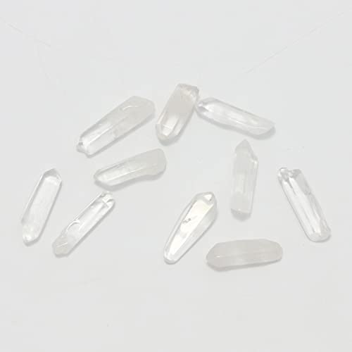 Namzi 10 Packs of Brazilian Tumbled Polished Natural Clear Quartz Crystals Points, Crystals and Healing Stones Quartz Bulk for Wicca, Reiki, Healing Energy, Chakra Stones, Witchcraft Supplies - Thumbnail 3