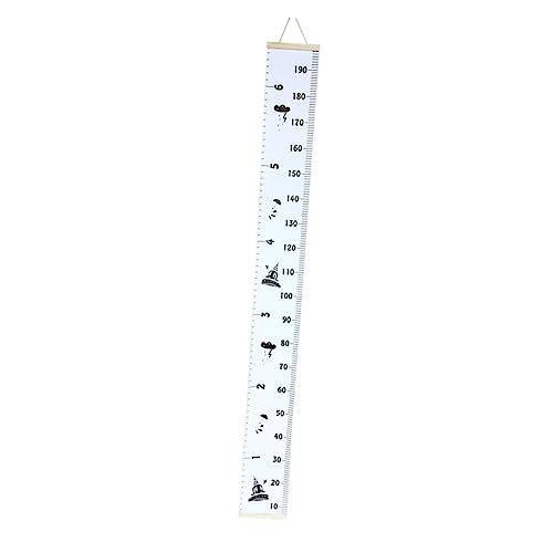 HAPINARY Cartoon Boys and Girls Height Ruler Wall Decor for Boys Growth Chart for Boys and Girls Wooden Material Intelligent Number Recognition Easy to Install