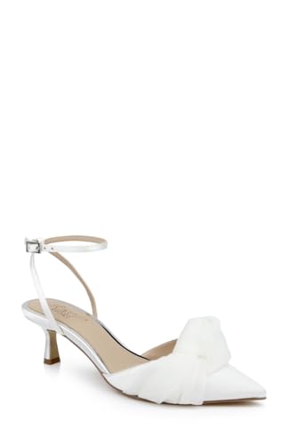 Image of Jewel Badgley Mischka Favor Pointed Toe Kitten Heels