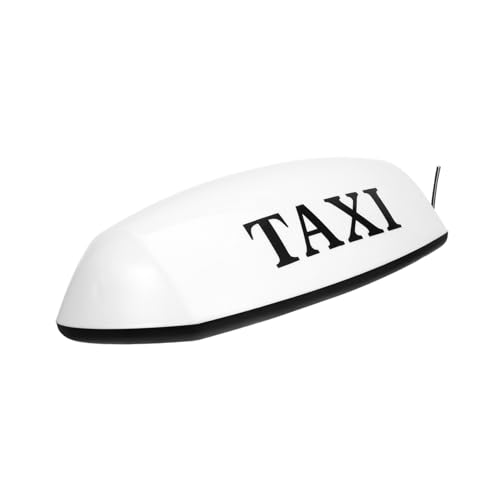 Gogogmee LED Taxi Roof Light with Suction Cup Base Car Top Lamp Sign for Night Visibility Secure Mounting for Outdoor Use White Dome Lamp for Taxi Advertising